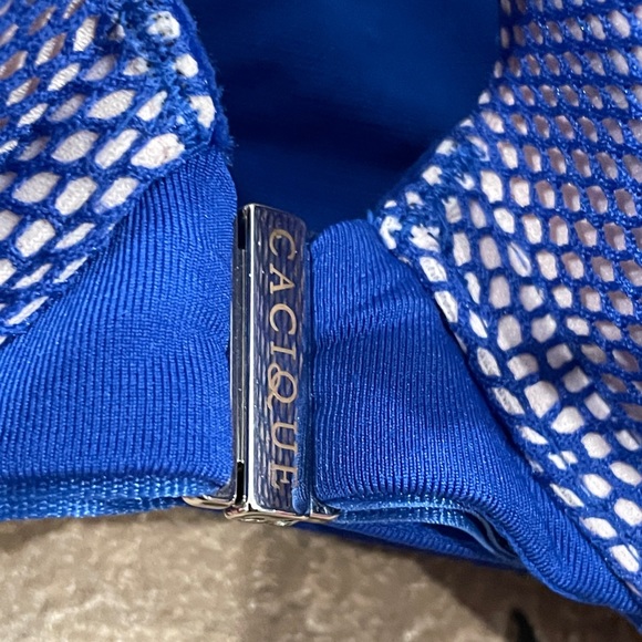 Cacique Women's Plus Size  Front Closure Boost Plunge Padded Lace Bra 40 DDD - Picture 6 of 9